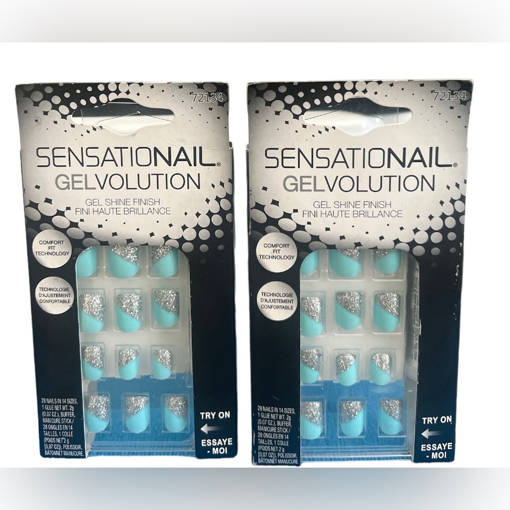Sensational, Gelvolution, Gel Shine Finish, Artificial Nails, X2 NEW